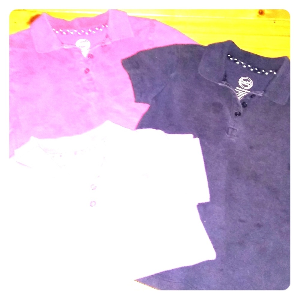 Bundle of 3 Girls size 4/5 uniform Polos